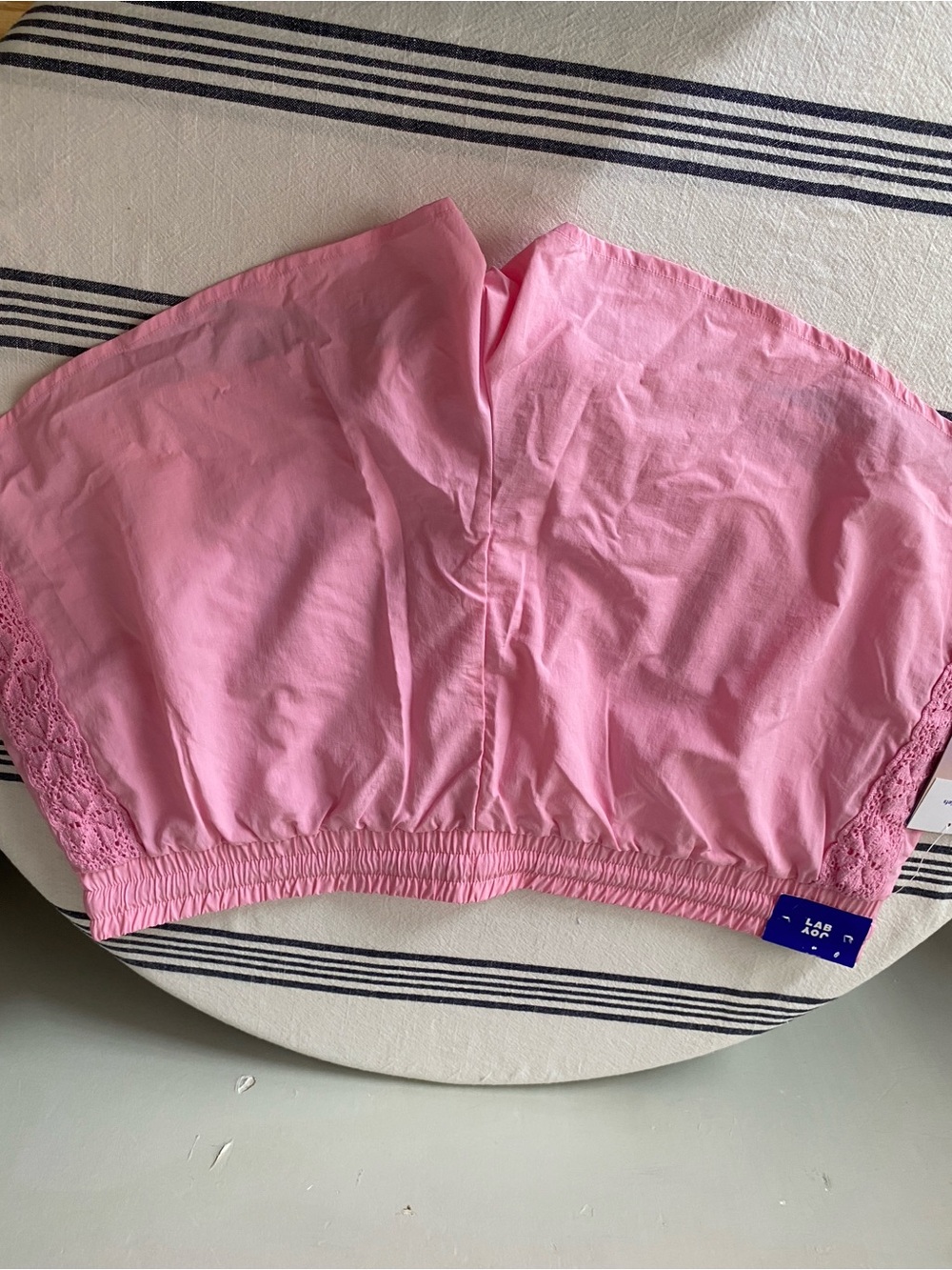 JoyLab Pink Lace-Trim Women’s Shorts - Picture 4 of 7